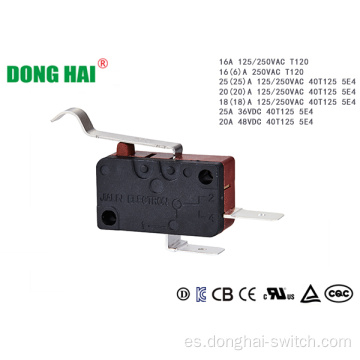 Microinterruptor de baquelita 16A